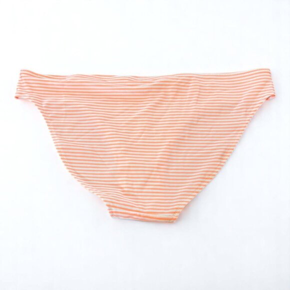 Aerie The Classic Bikini Bottom Striped Orange and White Size Large - Picture 3 of 6